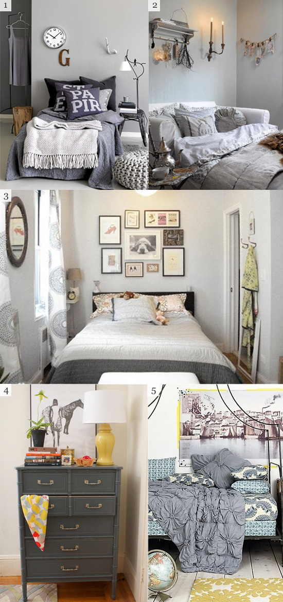 Bedrooms Grey